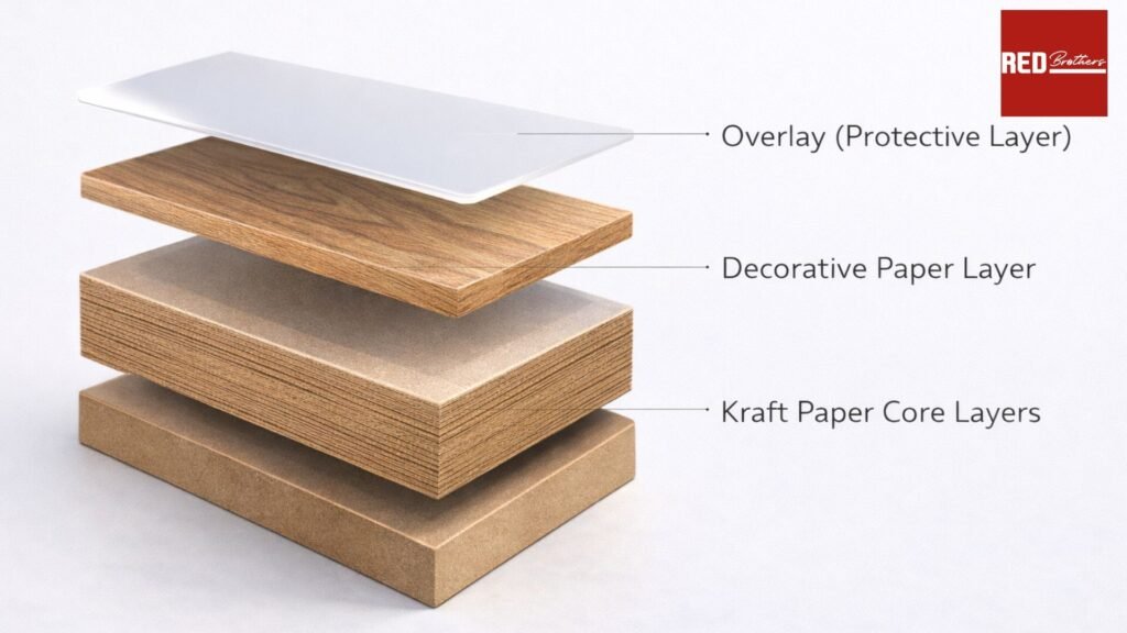 Cấu Tạo Laminate (HPL)_ 3 Lớp Tạo Nên Độ Bền Vượt Trội